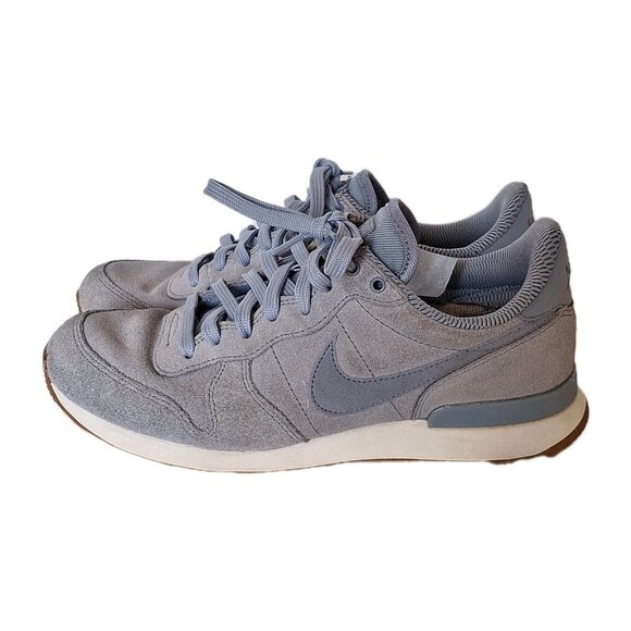 NIKE SUEDE INTERNATIONALIST SE IN GLACIER (BABY BLUE) SIZE 8 - Picture 2 of 7
